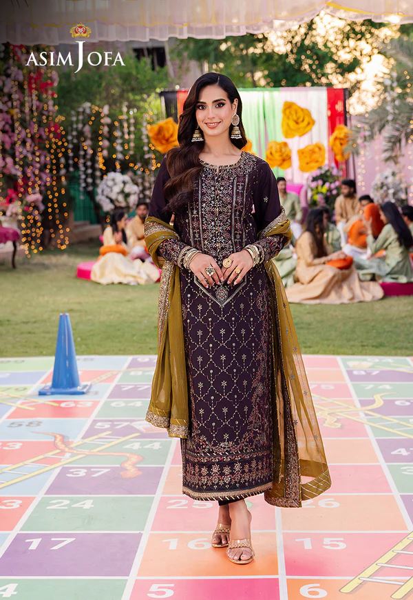 Exquisite Jag Mag 3pc Unstitched Festive Collection with Handcrafted Details