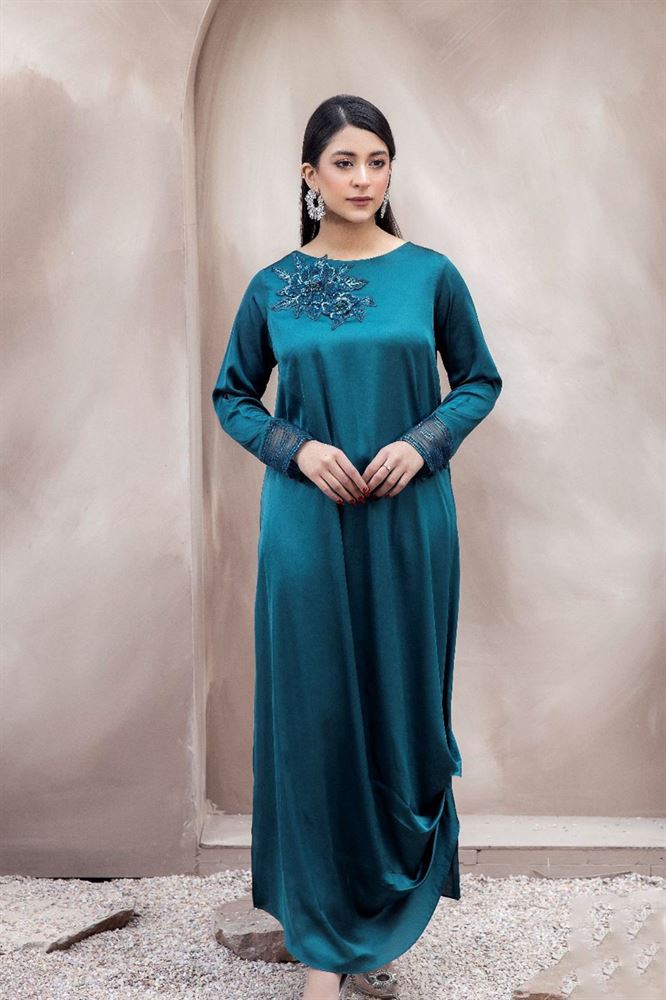 Fusion 24 Stitched Embroidered Kurti - Artistry Woven in Every Stitch