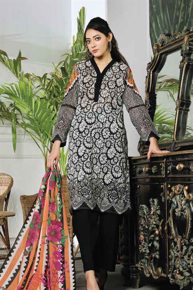 Black Unstitched Ethnic Wear - Contemporary Glamour