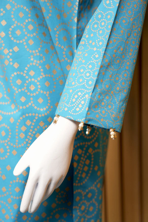 3 Piece Cambric Suit by Madiha Jahangir - Vibrant Color Palette