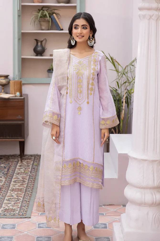 La Rosaa Stitched Collection - Elegant Floral Embroidery