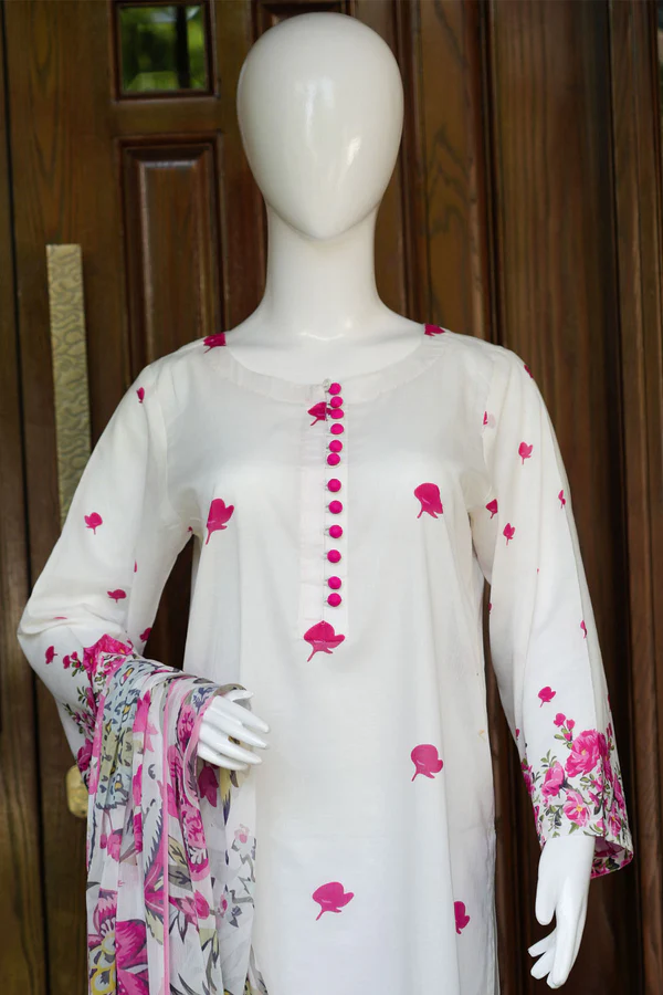 Lawn 3 Pc Suit by Madiha Jahangir - Festive Ready
